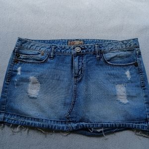 YMI denim mini skirt